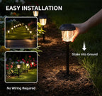 6-Pack IP65 Solar Landscape Lights for Walkway