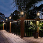 2-Pack Solar Post Cap Lights for Patio, LED