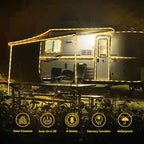 Portable Camping Lights 66ft, Rechargeable -Mode