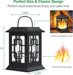 Backyard Solar Hanging Lanterns, Rustic Yard Decor