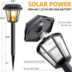 12-Pack Solar Pathway Lights, Waterproof LED Garden Lights