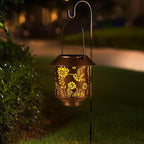Elegant Hummingbird Solar Lanterns for Porch, Waterproof LED