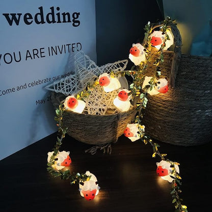 Gold String Lights for Porch, Waterproof LED