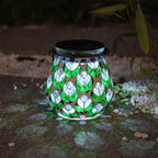Mosaic Solar Porch Lanterns, Classic Waterproof LED