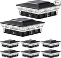8-Pack Upgraded Solar Post Cap Lights for Yard, LED