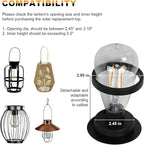 Solar Courtyard Lanterns, Backyard Hanging LED Decor
