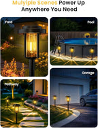 8-Pack Solar Pathway Lights, IP65 Waterproof LED Driveway Lights