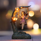 9.05" Flower Solar Lawn Figurine Light, Waterproof