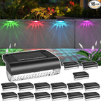 16-Pack Solar Stair Step Lights, Waterproof