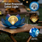 Blue Solar Path Lights, Outdoor Yard LED