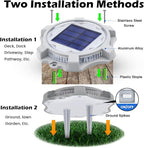16-Pack Blue Solar Deck Lights, Outdoor LED