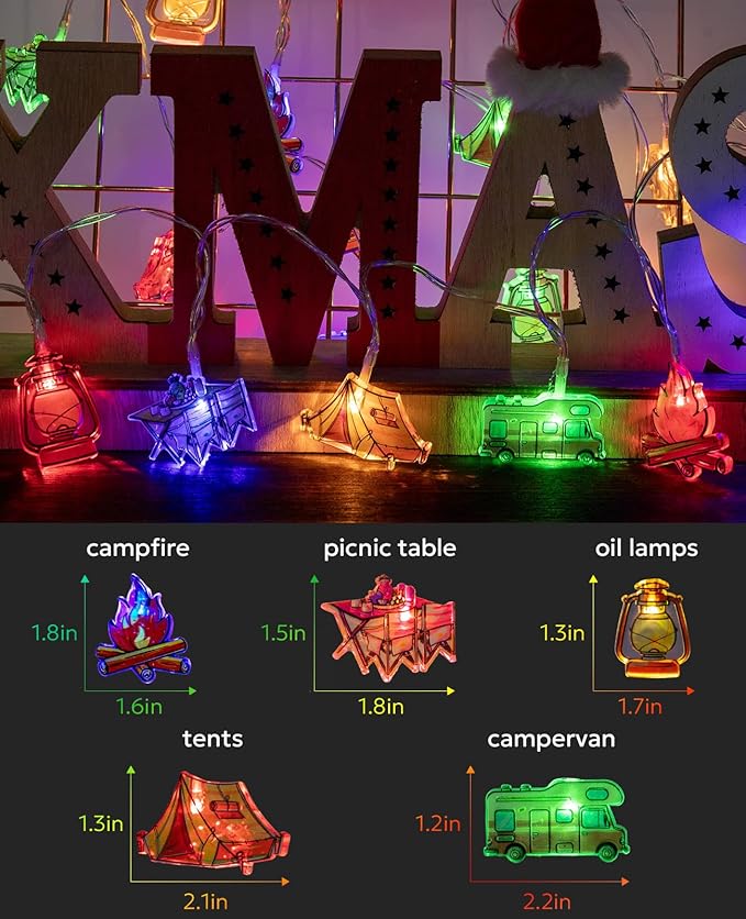 Christmas String Lights, 20 LED Waterproof Twinkle Lights
