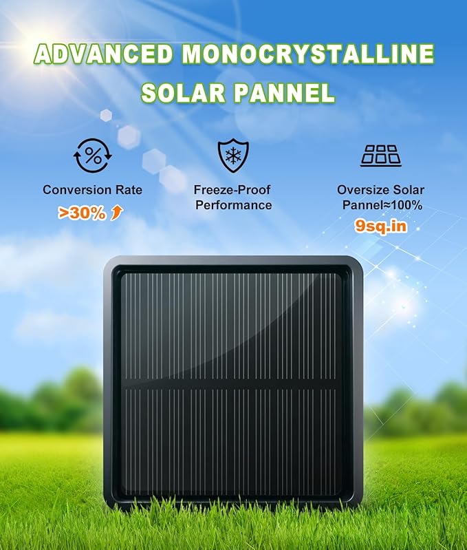 6-Pack Black Solar Path Lights, Outdoor Yard LED