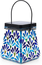 Classic Mosaic Solar Lanterns for Garden, Waterproof LED