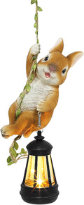 Solar Rabbit Garden Statue Light, Outdoor Decor
