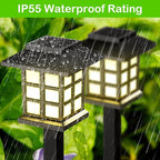 20-Pack Warm White Solar Path Lights, Outdoor Yard LED