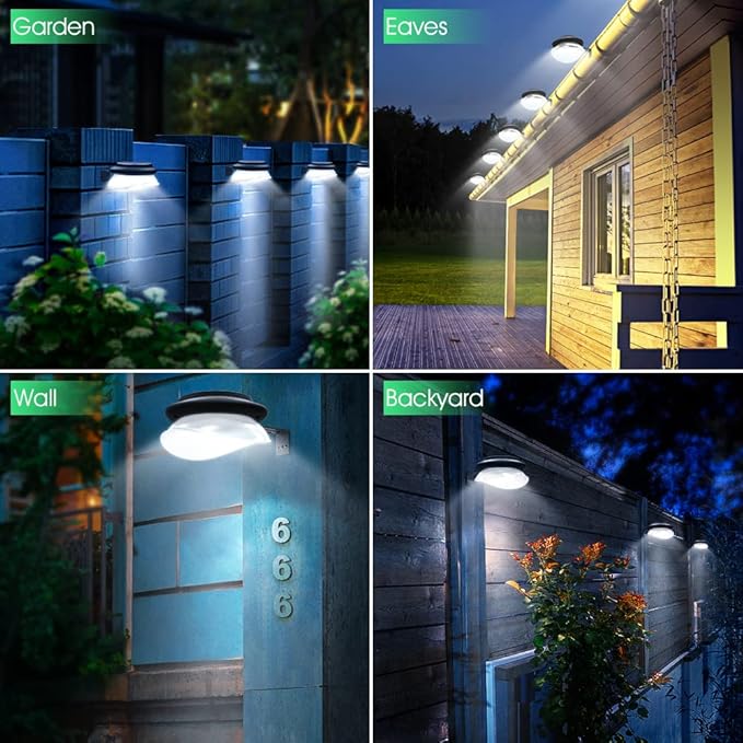Sleek Solar Patio Lights 6-Pack, LED