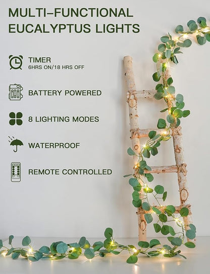 33ft LED Patio String Lights, Waterproof Outdoor