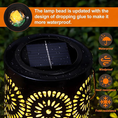 HELESIN Replacement Solar Light Parts, 2 Pack Lights Replacement Top,Waterproof Solar Light Inserts for Hanging Lanterns, DIY Box Top DIY Outdoor Garden Patio Decor (Warm Yellow, 3.35in