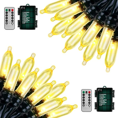 Christmas String Lights, 18ft 50 LED Waterproof Twinkle Lights