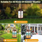 Solar Hummingbird Lanterns, Patio Hanging LED Decor