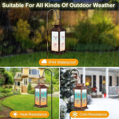 Solar Lanterns for Garden Decor,Waterproof Design Ideal Birthday Gifts for Women, Mom, and Grandma Solar LED Hanging Lights for Yard, Patio, Lawn, and Porch(Hummingbird)