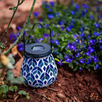 Mosaic Solar Lantern Set, Classic Porch Lighting