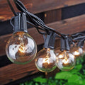 Outdoor String Lights, 50ft Black Waterproof LED