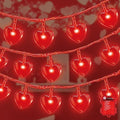 1ft Red Outdoor Edison String Lights, Weatherproof