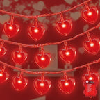 1ft Red Outdoor Edison String Lights, Weatherproof