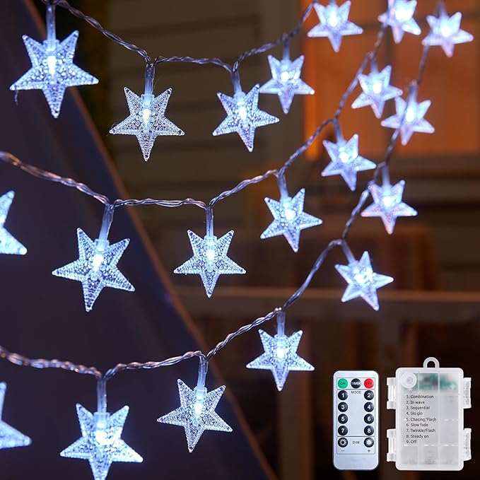 17ft White Outdoor Edison String Lights, Weatherproof