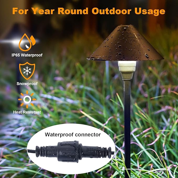 Solar Driveway Path Lights, Waterproof