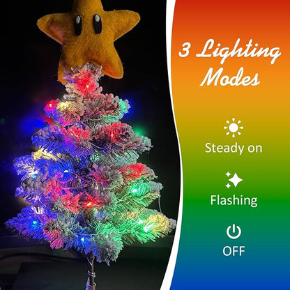 16ft Multicolor Outdoor Edison String Lights, Weatherproof