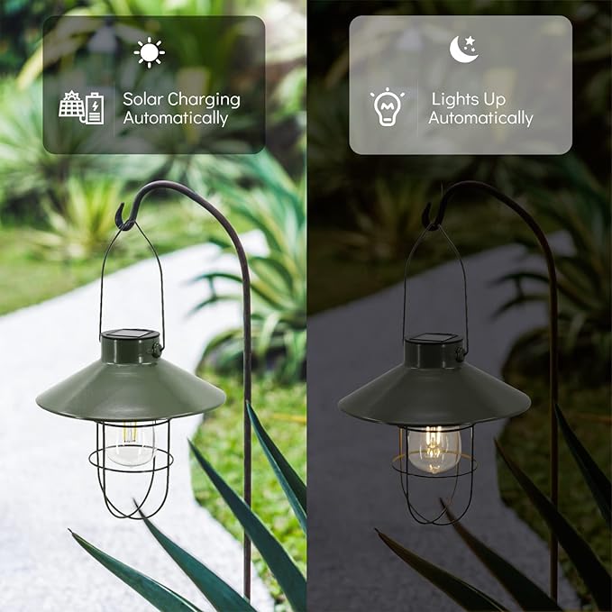 Backyard Solar Lanterns, Waterproof LED Backyard Lights