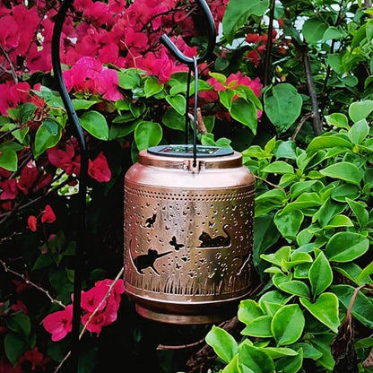 Cat Solar Outdoor Waterproof Lantern Garden Decor Birthday Gifts for Women Mon Grandma Metal Hanging Solar Lights Outside LED Lanterns for Yard Patio Lawn Pathway Landscape (Cat)