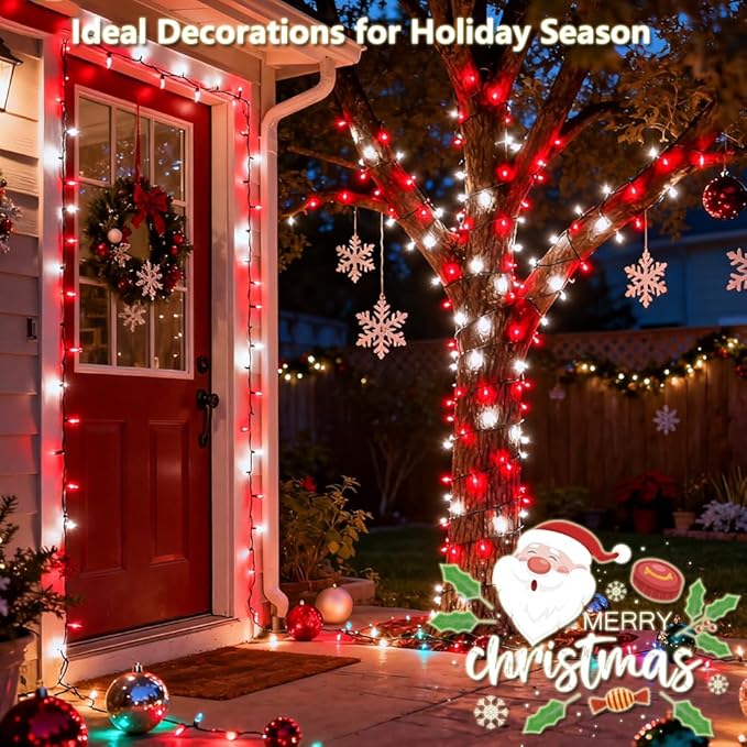 Christmas Fairy Lights 2-Pack, 18ft 50 LED Battery Twinkle Lights