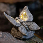 Solar Butterfly Statue Light, Yard Decor