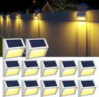 12-Pack Solar Stair Lights, LED