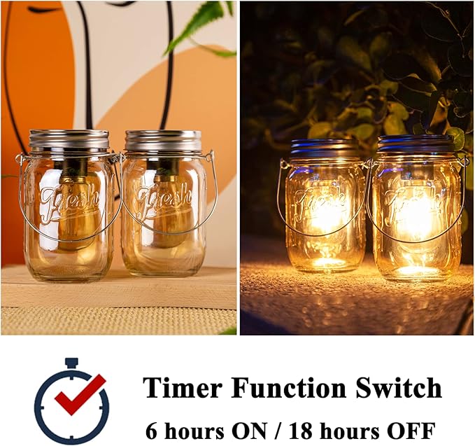Backyard Solar Outdoor Lanterns, Elegant Waterproof LED
