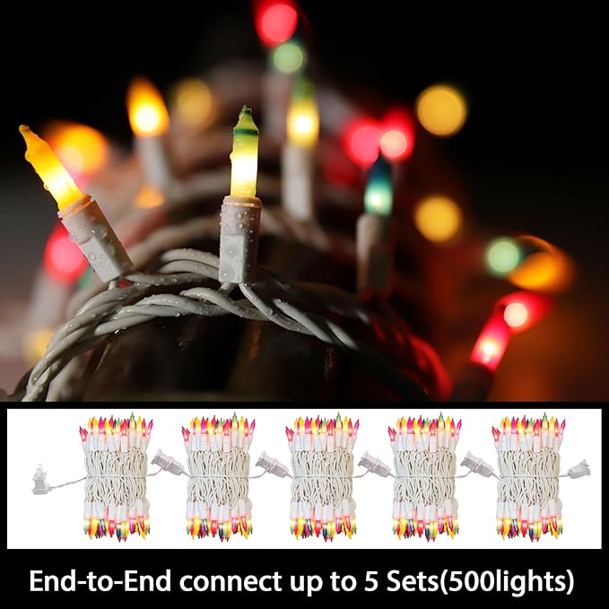 Christmas Twinkle Lights, 6ft Waterproof for Backyard