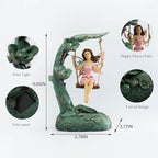 9.05" Flower Solar Lawn Figurine Light, Waterproof