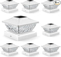 8-Pack Solar Post Cap Lights for Patio, LED
