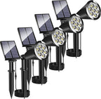 Solar Garden Spotlights 4-Pack, LED