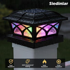 4-Pack Upgraded Solar Post Cap Lights for Yard, LED