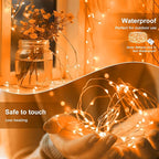 Christmas Patio String Lights 30-Pack, 7ft 20 LED Waterproof