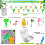 16ft LED Patio String Lights, Waterproof Outdoor