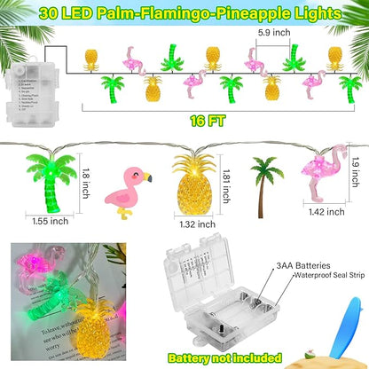 16ft LED Patio String Lights, Waterproof Outdoor