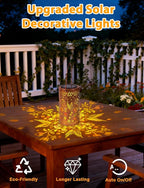 Metal Hummingbird Solar Lanterns for Porch, Waterproof LED
