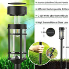 Solar Driveway Path Lights 8-Pack, Waterproof