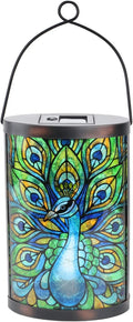 Solar Peacock Lanterns, Outdoor Hanging LED Decor